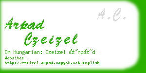 arpad czeizel business card